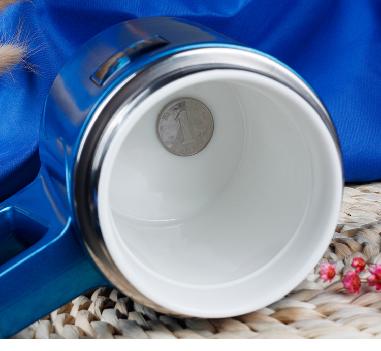 陶瓷内胆保温杯养生磁化杯有手柄大容量办公室水杯男女士泡茶杯子 宝