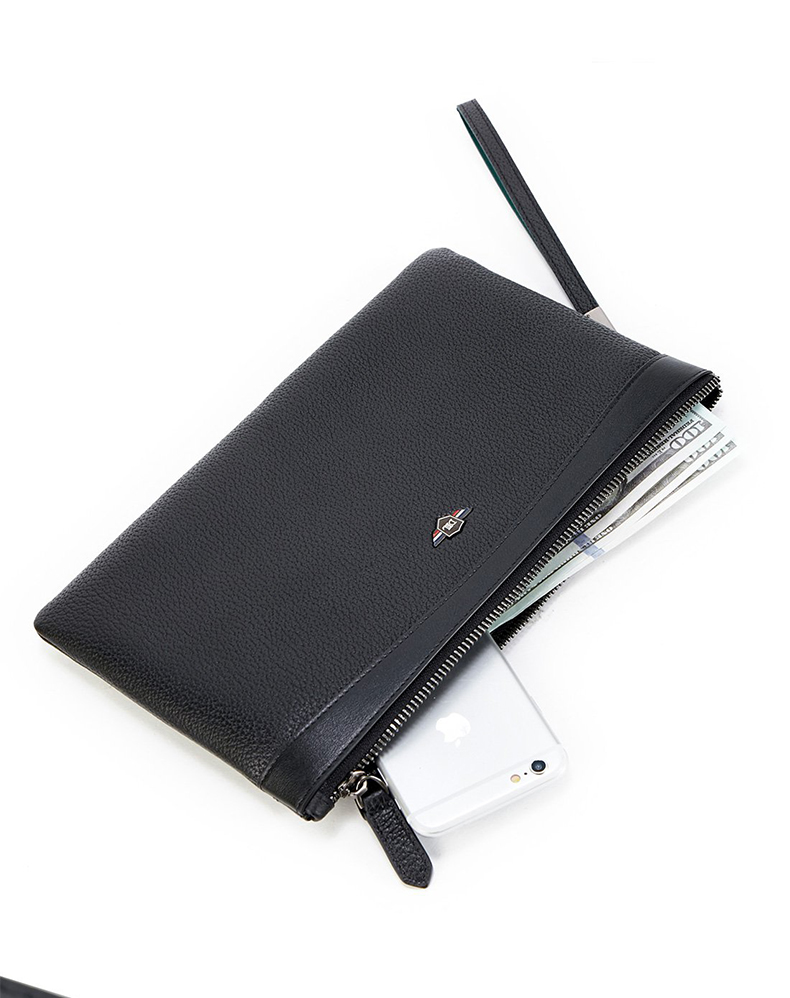 都宝路新款男手包牛皮男手拿包信封包手机包商务男士钱包