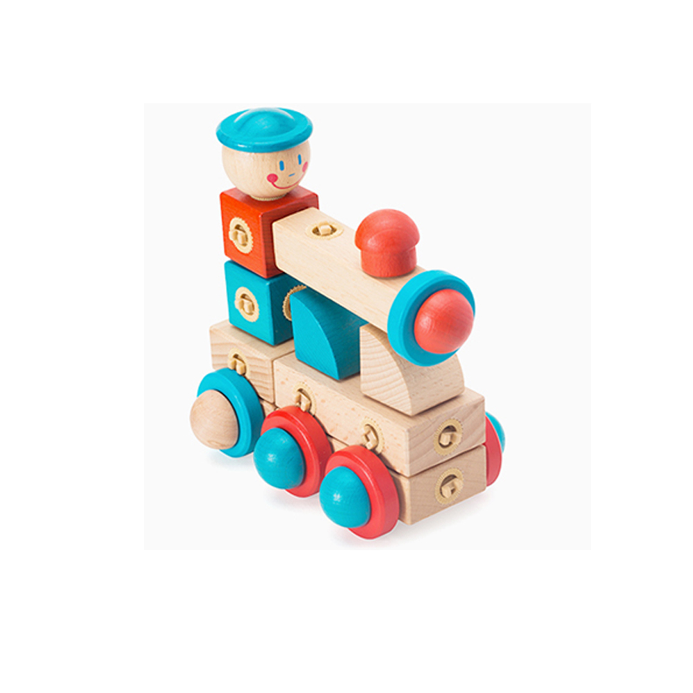 贝瓦百变拼装积木之经典款这是一款神奇的拼接积木进口榉木拼接