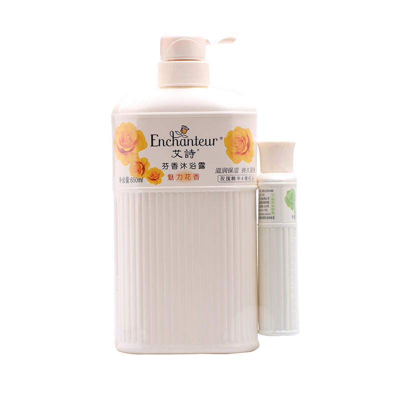 包邮艾诗芬香沐浴露650ml魅力花香保湿滋润女士沐浴乳