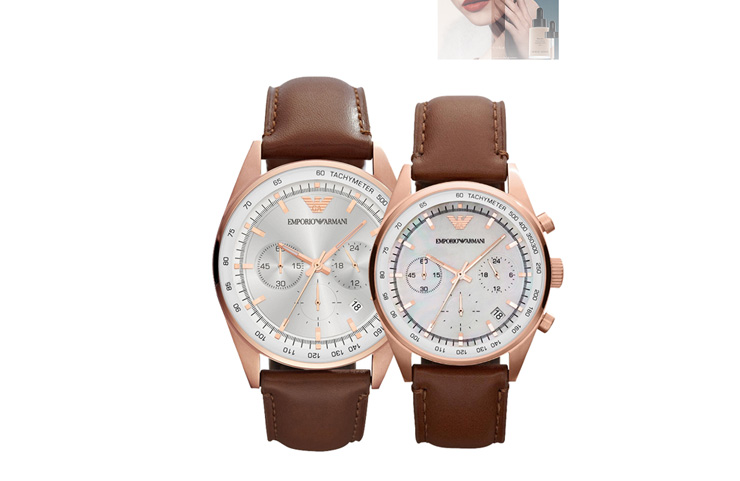 阿玛尼(ARMANI)手表优雅女表皮带女生手表 商
