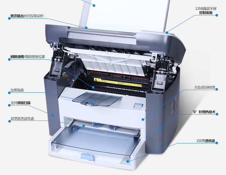 惠普hpm1005a4黑白激光打印机打印复印扫描一体机小型办公家用打印
