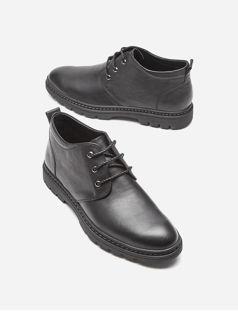 热风hotwind2018年冬季新款男士时尚皮鞋h94m8801