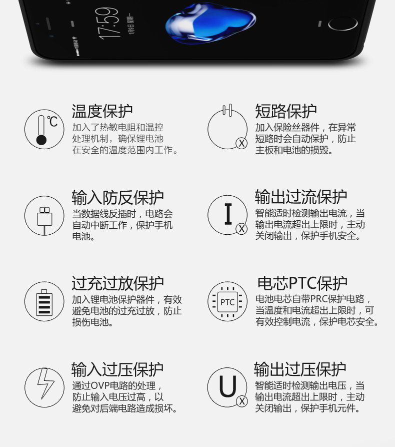 苹果6P背夹充电宝超薄iPhone6sp专用8plus电