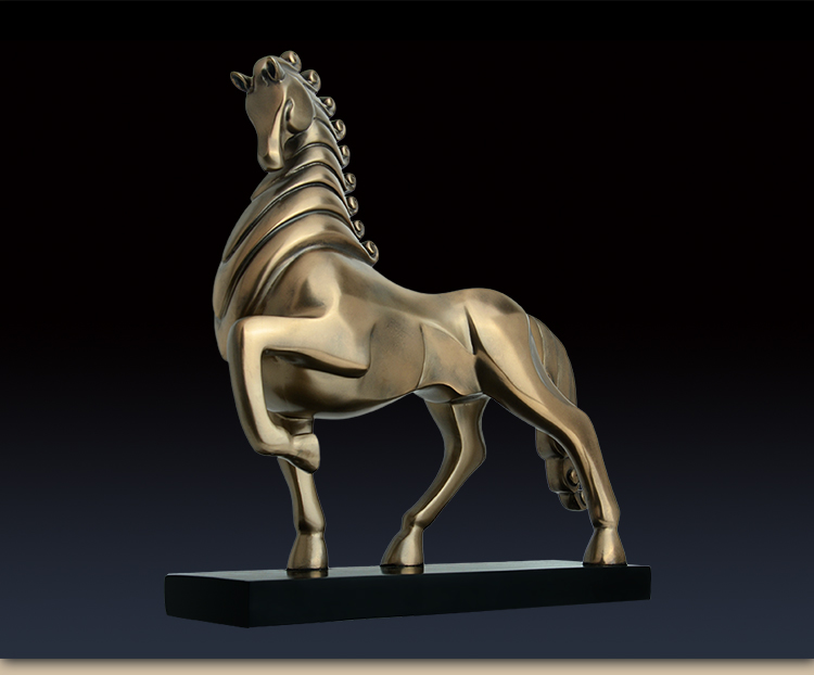 办公室工艺品马摆件家居装饰开业礼品电视柜书房摆设奥丁战马