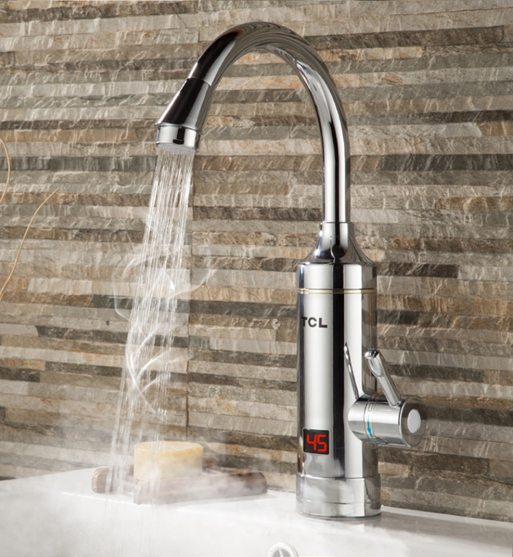 tcl电热水龙头厨卫小厨宝即热速热快速电加热过水热即热式电热水器tdr