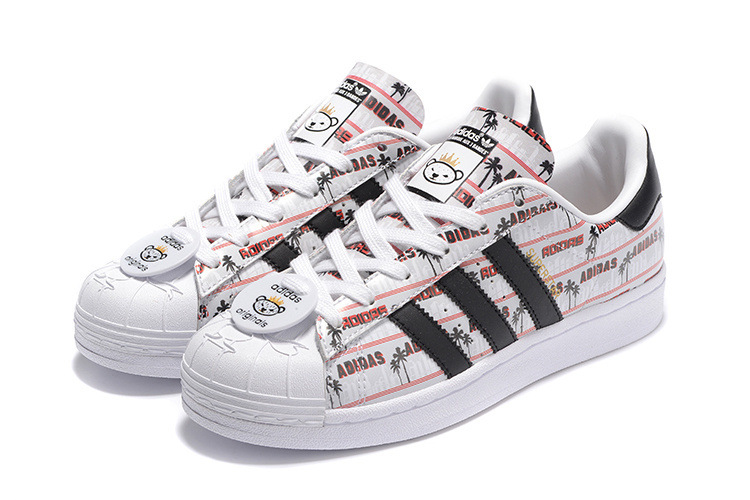 adidas阿迪达斯男鞋三叶25周年nigo小熊女鞋贝壳头板鞋s83387