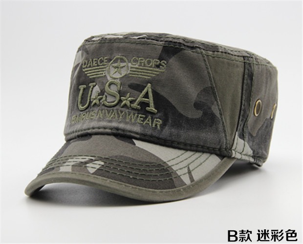 mtiny美军特种兵帽子男士迷彩军帽子男户外遮阳帽平顶帽男春夏秋冬