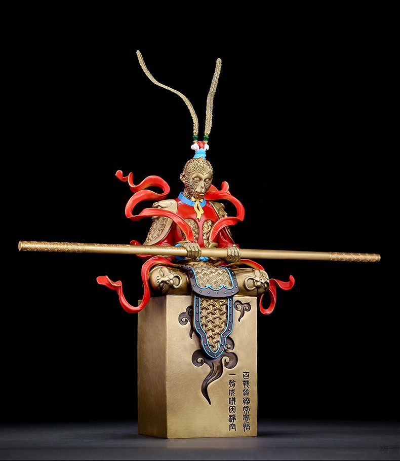 斗战胜佛静思齐天大圣摆件装饰工艺品铜猴子孙悟空斗战圣之静思