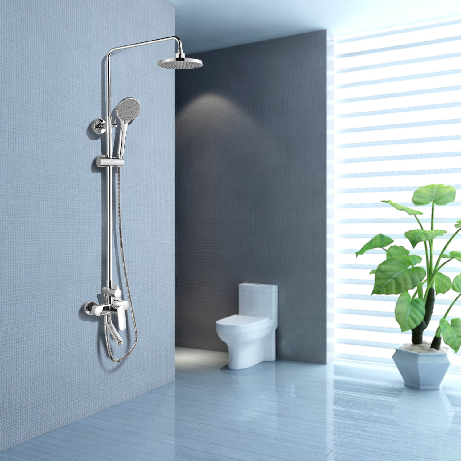 suncoo尚高卫浴花洒套装淋浴器大喷头花洒套装se9001c