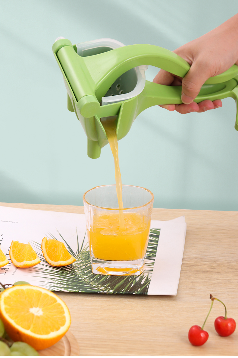 拜杰手动榨汁器榨汁机压汁器多功能家用小型柠檬果榨汁机塑料手动压汁