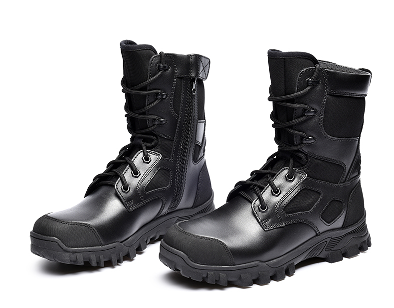 金猴jinhou男士作战靴牛皮革户外特种兵男靴中帮耐磨高帮男鞋靴子q8