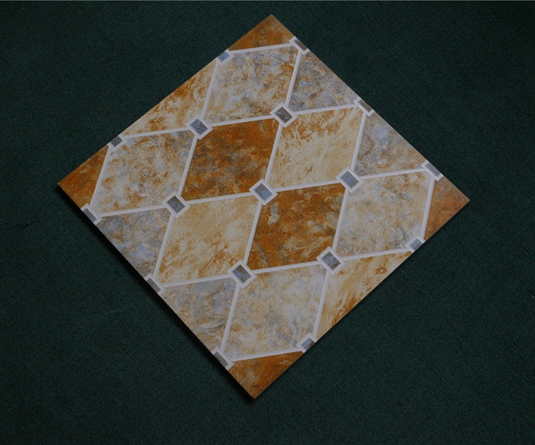 仿古瓷砖菱形格子地板砖400x400阳台厨房卫生间庭院室外防滑地砖壹德