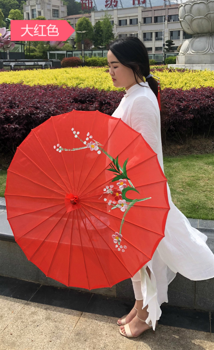 油纸伞女古风古典江南防雨实用中国风装饰伞汉服道具舞蹈伞演出伞