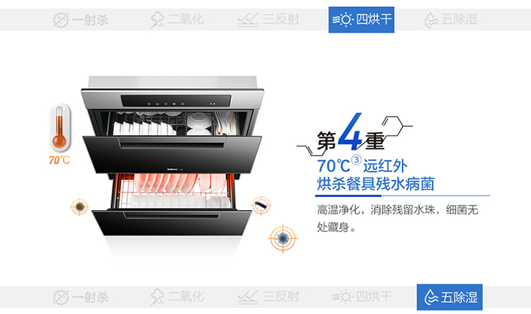 老板 ZTD100B-727嵌入式消毒柜