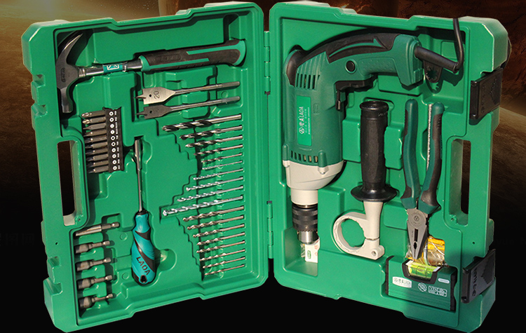 老alaoa50件冲击钻套装la415513铬镍钢组合套装电动工具维修家用绿色