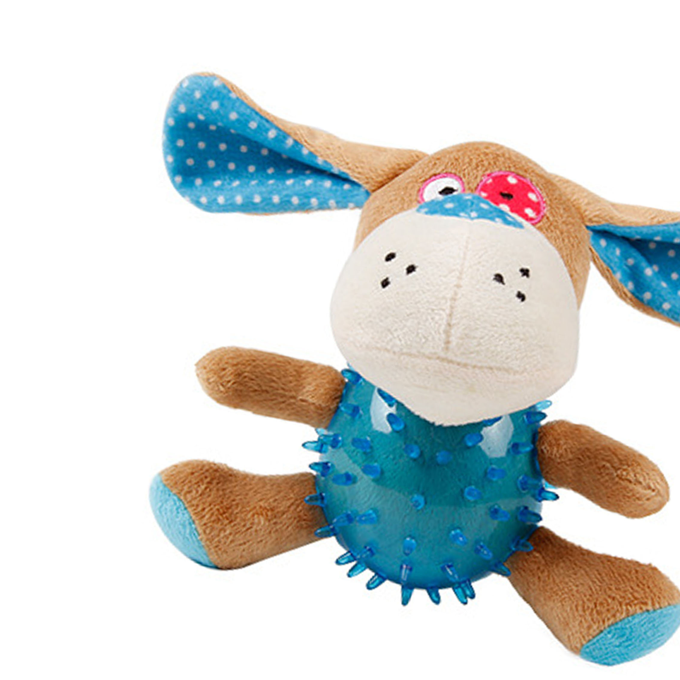 圣思诺tpr小狗发声玩具宠物益智玩具狗狗玩具磨牙寻回训练可爱毛绒