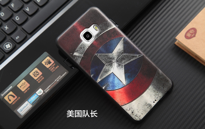 魅爱琳 三星galaxy c7手机壳 卡通软壳 三星c7手机套 c7000保护套