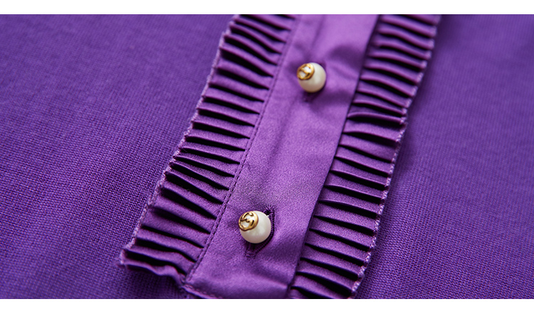 gucci古奇古驰黑色紫色羊毛女士针织衫411322