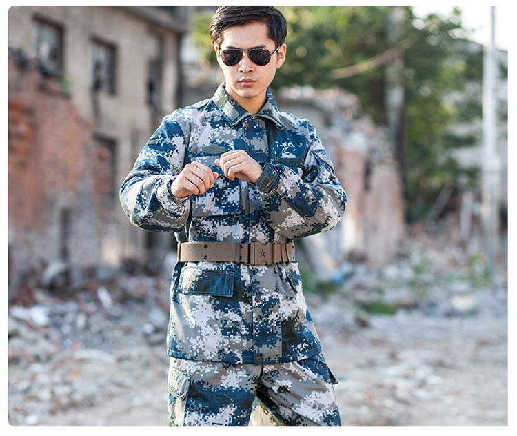 hoscene正品城市迷彩服套装男特种兵军装新式07作训服军迷用迷彩夏季