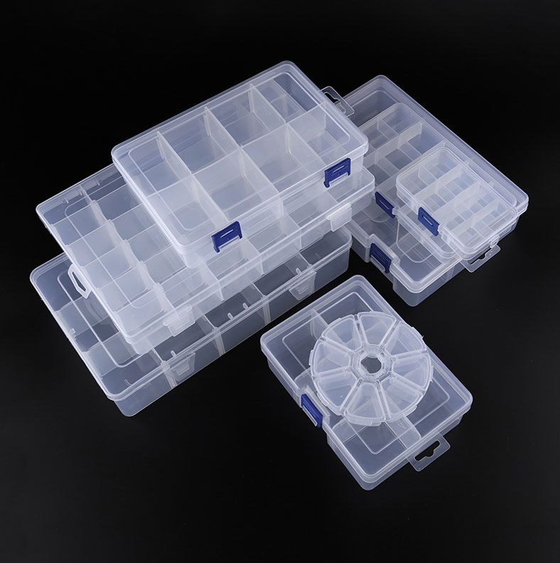 哲飞家居零件盒塑料螺丝收纳盒子电子元件盒样品分格箱贴片工具盒五金