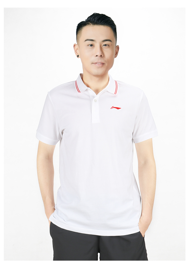 李宁lining短袖t恤情侣款夏季休闲舒适polo衫