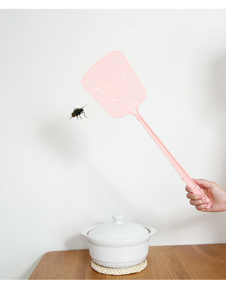 苍蝇拍大号塑料加长柄手动打蚊子灭蚊拍加厚苍蝇拍