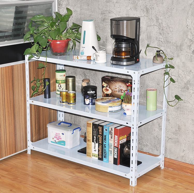 三层货架置物架家用厨房储物 小货架 矮铁架子多层简易组装小架子