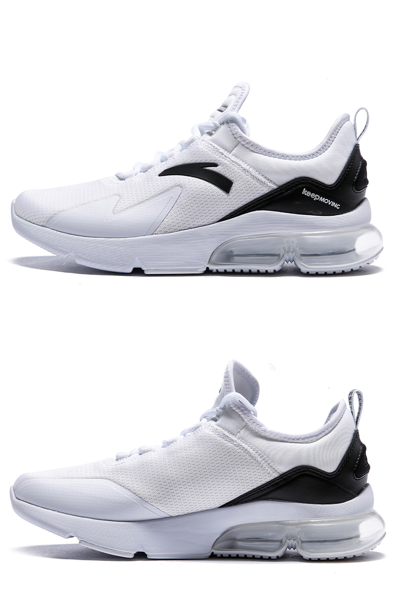 安踏男鞋气垫鞋秋冬季2018新款正品黑红网面跑步鞋小白鞋运动鞋男