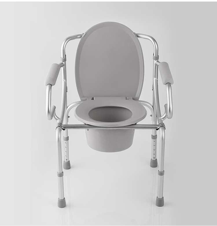 鱼跃(yuwell)铝合金坐便椅坐厕h028b 老人孕妇轻便可折叠坐厕椅洗澡椅