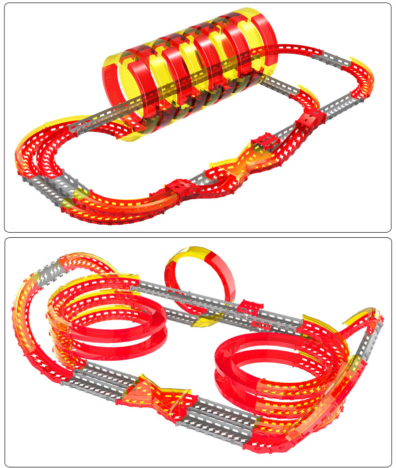 auldey211030s 正版奥迪双钻(auldey)挥挥飞车道具飓风电感竞旋轨道