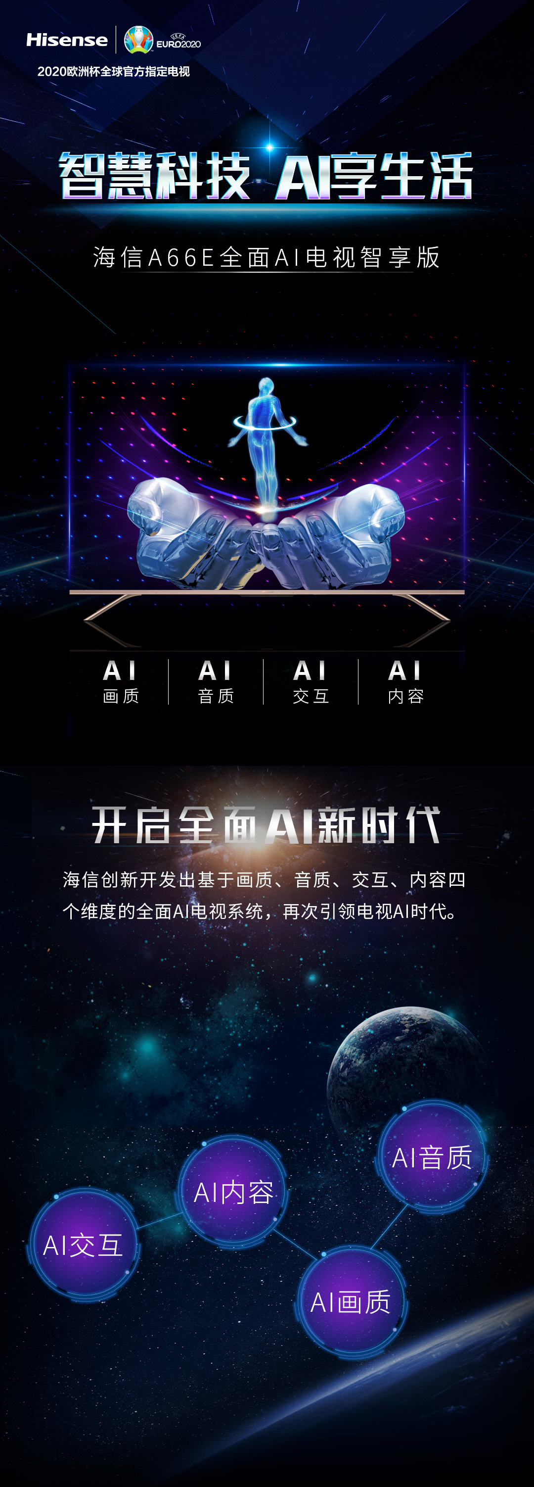 【苏宁专供】海信电视HZ65A66E