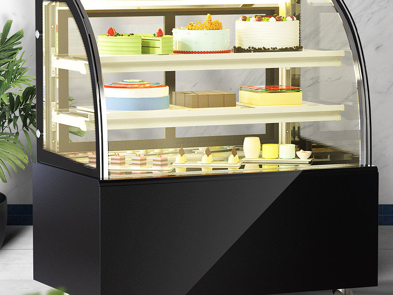 乐创lecon蛋糕柜冷藏柜展示柜玻璃商用立式西点慕斯甜品保鲜柜09米