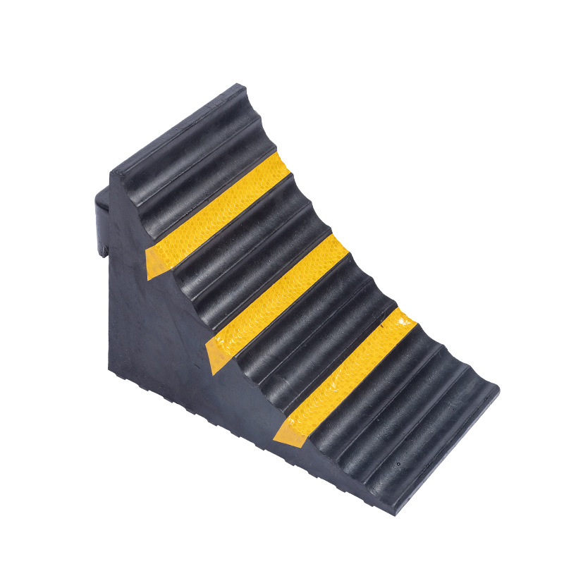 鼎红橡胶止退器三角木汽车车轮防溜车止滑器251619cm实心款4kg