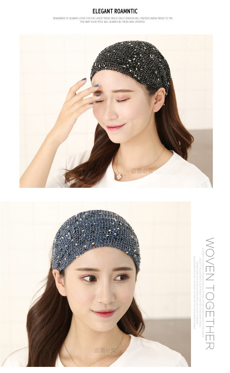 欧丽嘉驱蚊驱虫1517514248 百搭简约宽边带女韩版洗脸头头巾透气蕾丝