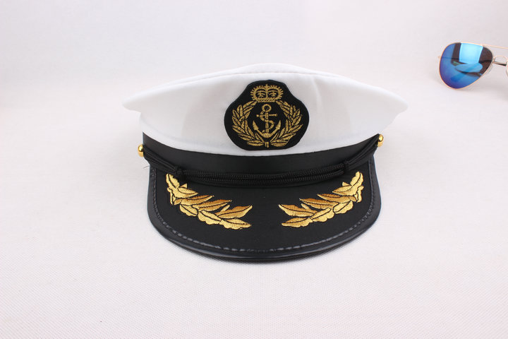 mtiny海军帽男女制服帽子水手帽平顶帽空军帽八一表演帽子船帽机长帽