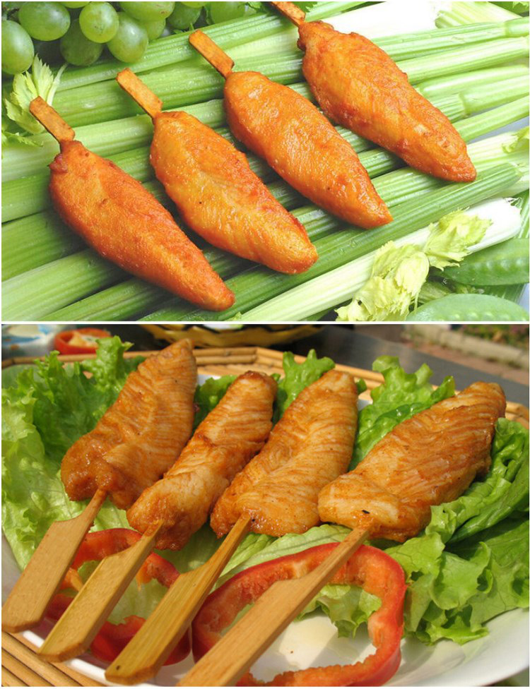 七果果大江川香鸡柳脊肉串400g1包速冻食品方便速食bi