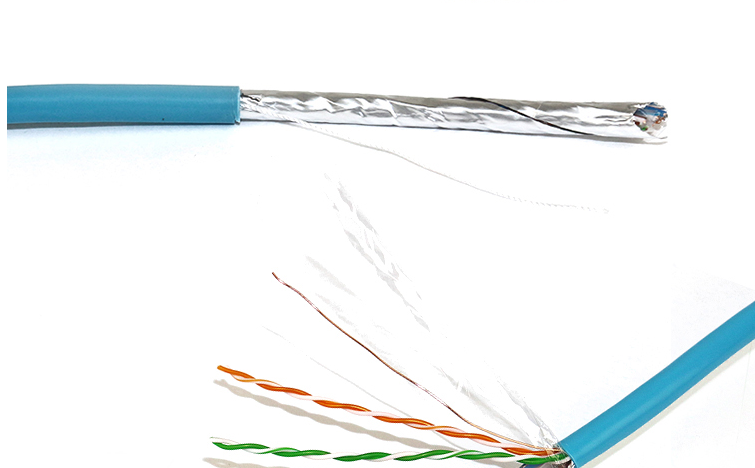 超五类屏蔽网线商用版抗干扰国标纯铜屏蔽网线屏蔽纯铜线芯高速网线