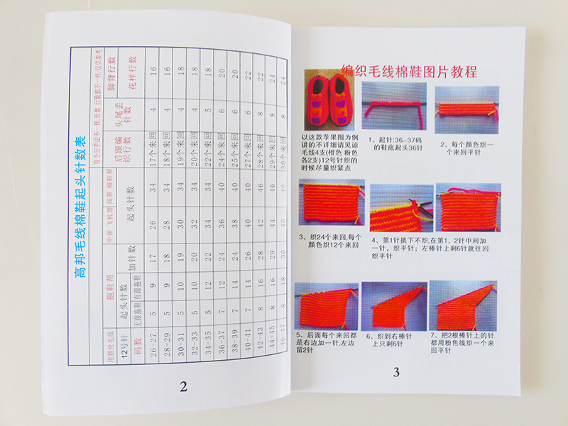 110新款手工编织毛线棉鞋拖鞋花样书图案书教
