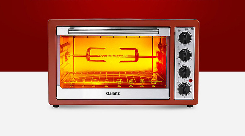 格兰仕电烤箱k3 30l光波烤箱 多功能家用烘培 上下独立控温 带旋转烤