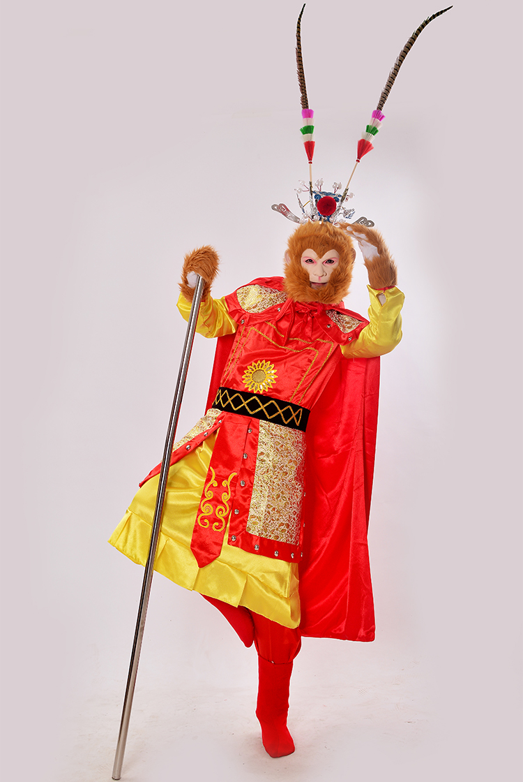 opzc女士套装 孙悟空衣服齐天大圣套装儿童西游记演出服美猴王道具