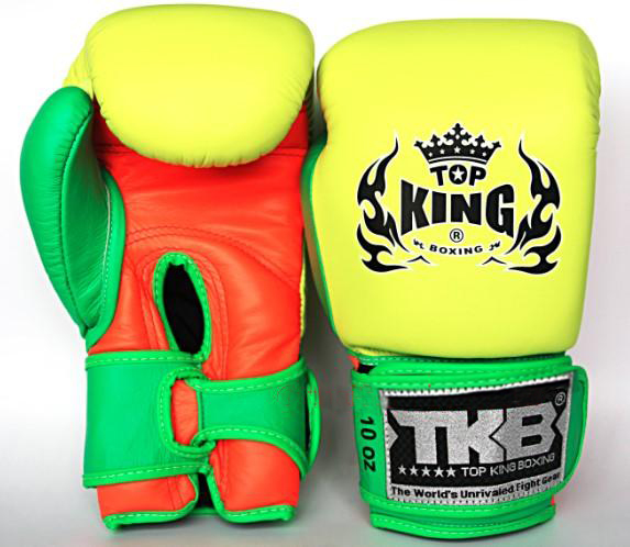 泰国正品topkingtopking拼色泰拳散打拳击手套拳