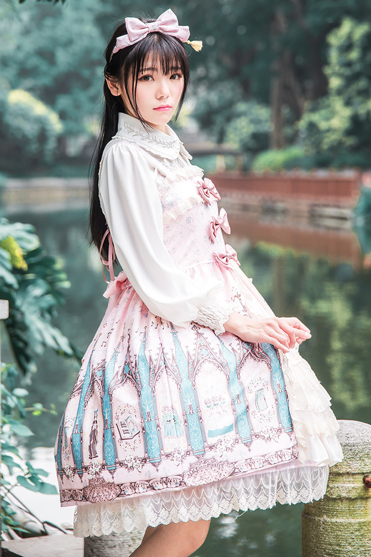丸涵洋气蕾丝可爱lolita洋装日常公主裙洛丽塔软妹带jsk连衣裙少女