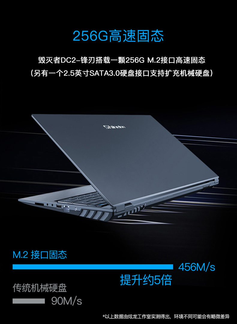炫龙shinelon毁灭者dc2锋刃版156英寸吃鸡游戏本学生笔记本电脑g5400