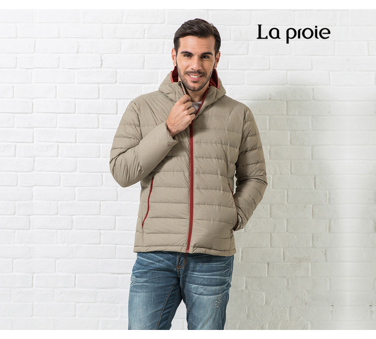 laproie法国莱博瑞男装冬款户外休闲男士超轻羽绒服cc1671063