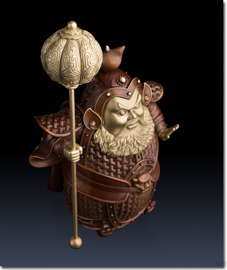 铜师傅全铜摆件哼哈二将神铜工艺品家居饰品礼品摆件预售作品付款后60