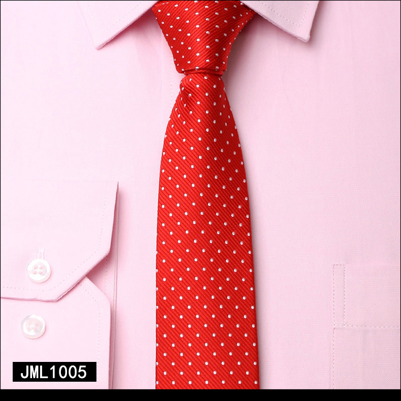 828新款领带男窄版新郎伴郎结婚婚礼红色粉色7cm送方巾再送领结