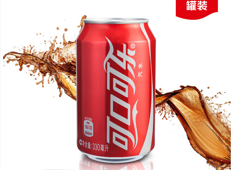 【苏宁宜品推荐碳酸饮料】 可口可乐(coca-cola)汽水 330ml*12罐 (新