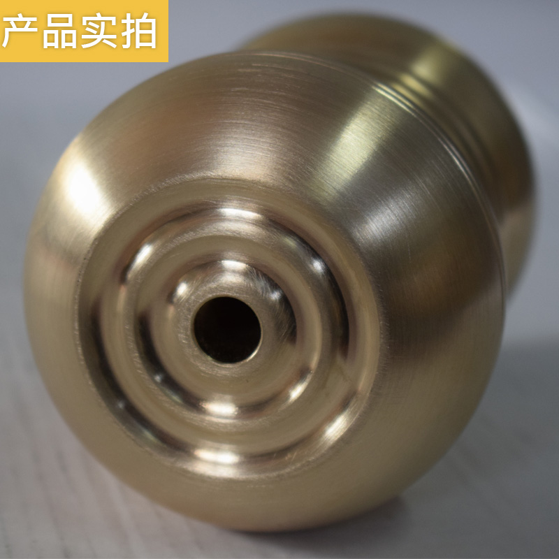 中老年实心黄铜大陀螺非不锈钢健身陀螺套装