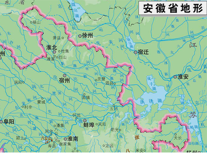 分省系列地图安徽省地图盒装折叠版
